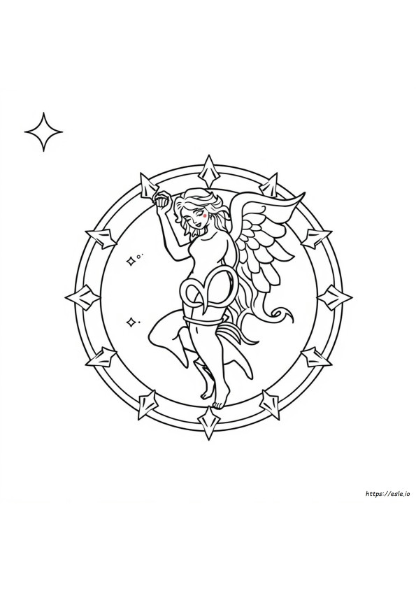 Gambar Mewarnai Zodiak Virgo