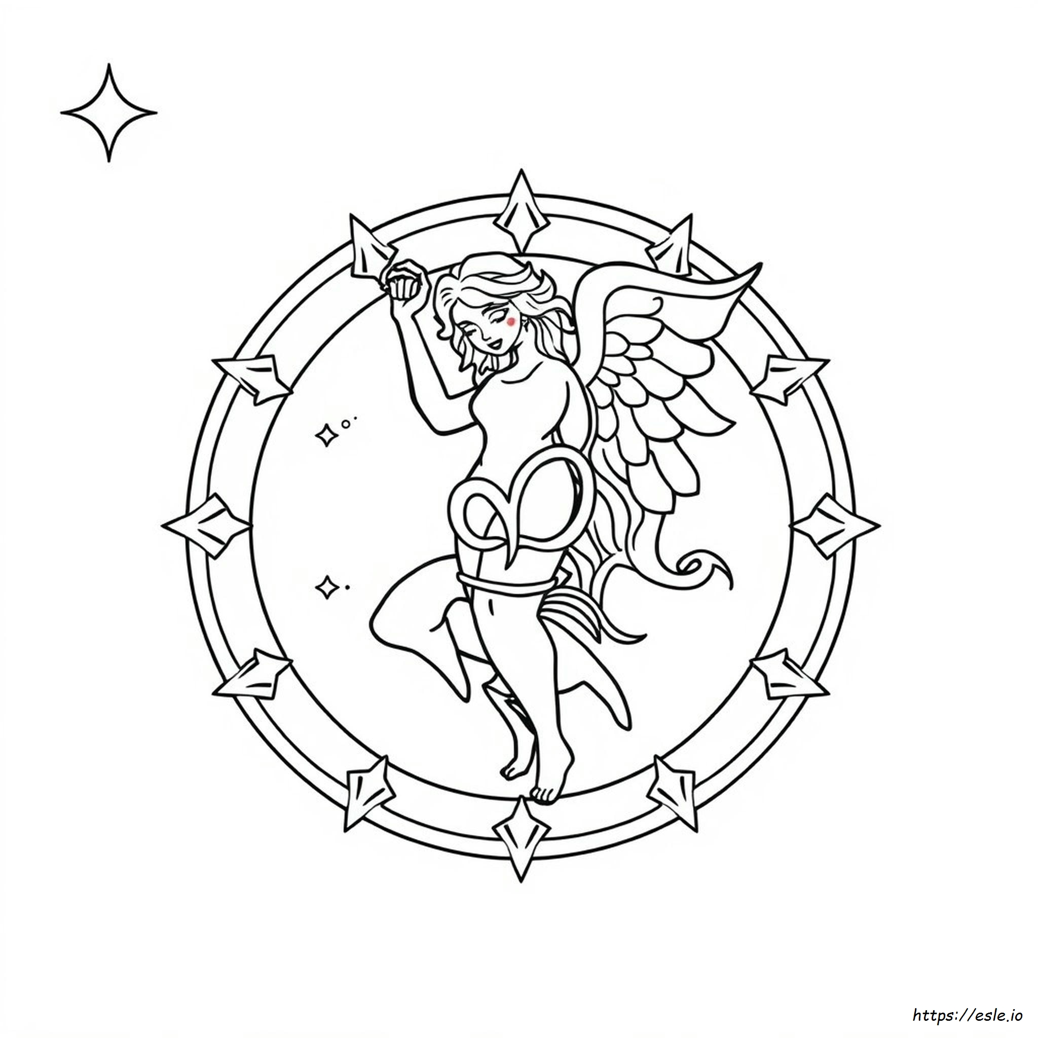Virgo Sign Coloring Pages