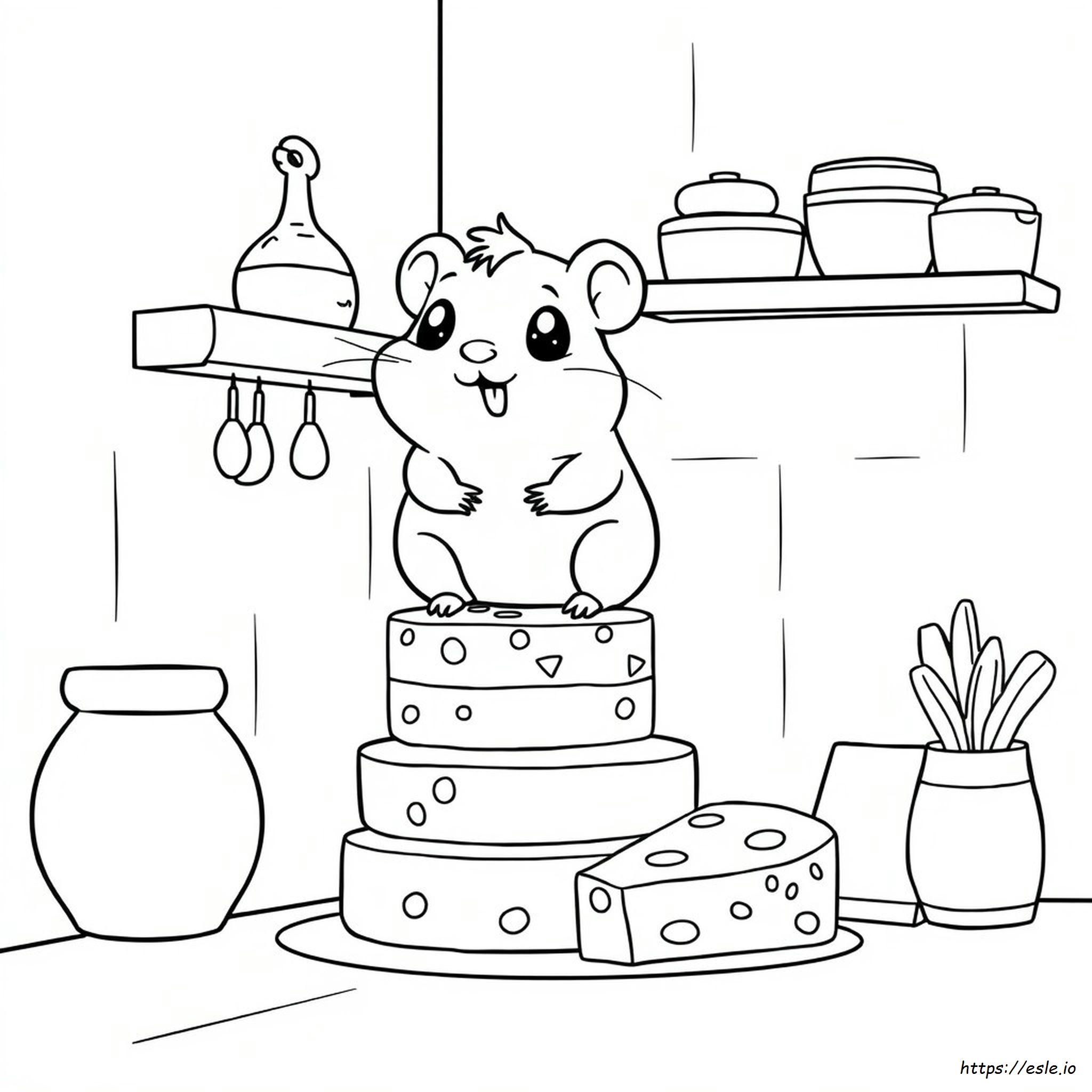 Cartoon Hamster Coloring Pages