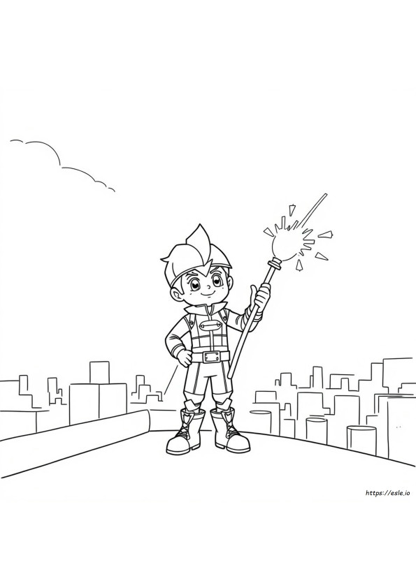 Boboiboy Colouring Page