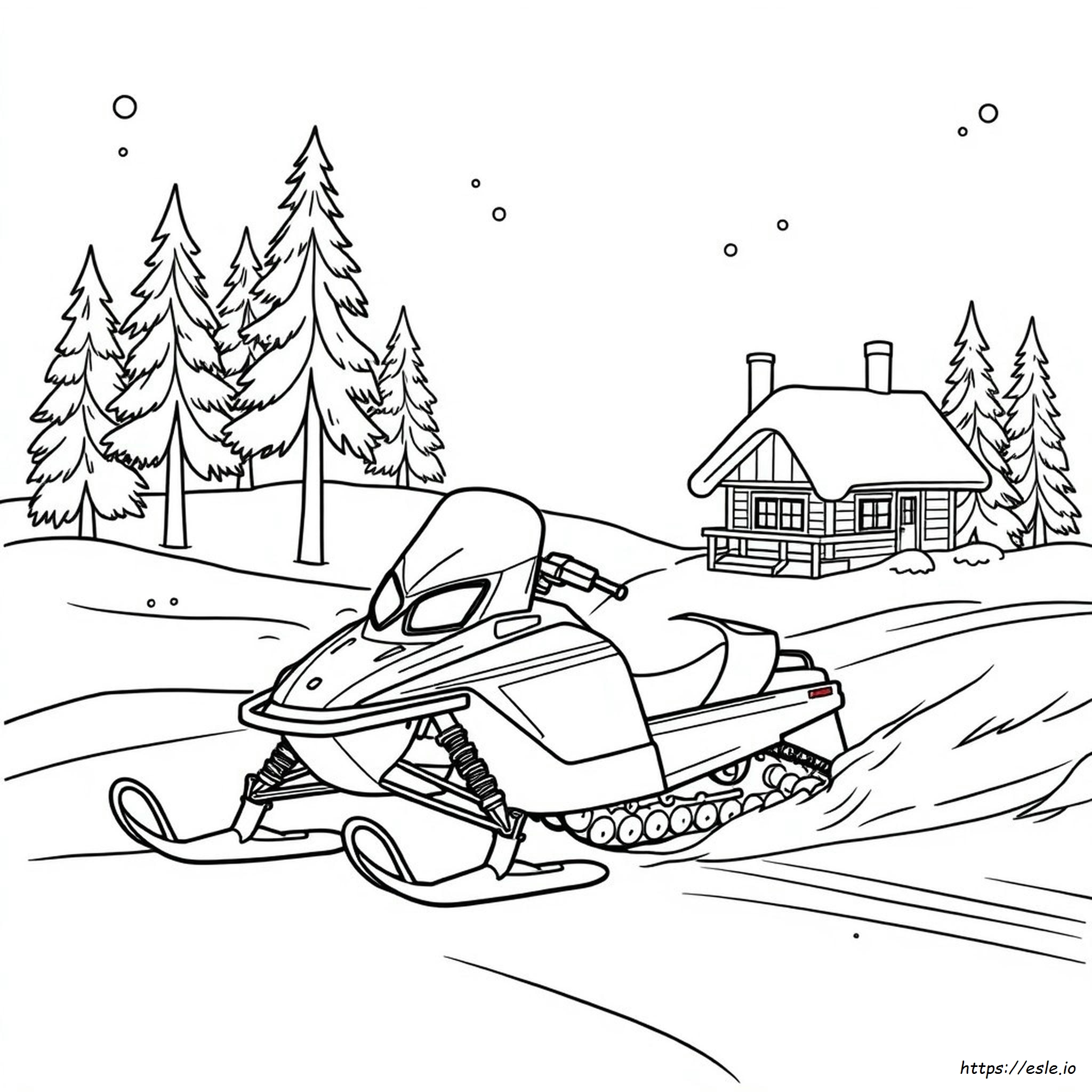 Coloring Pages Of Snowmobiles