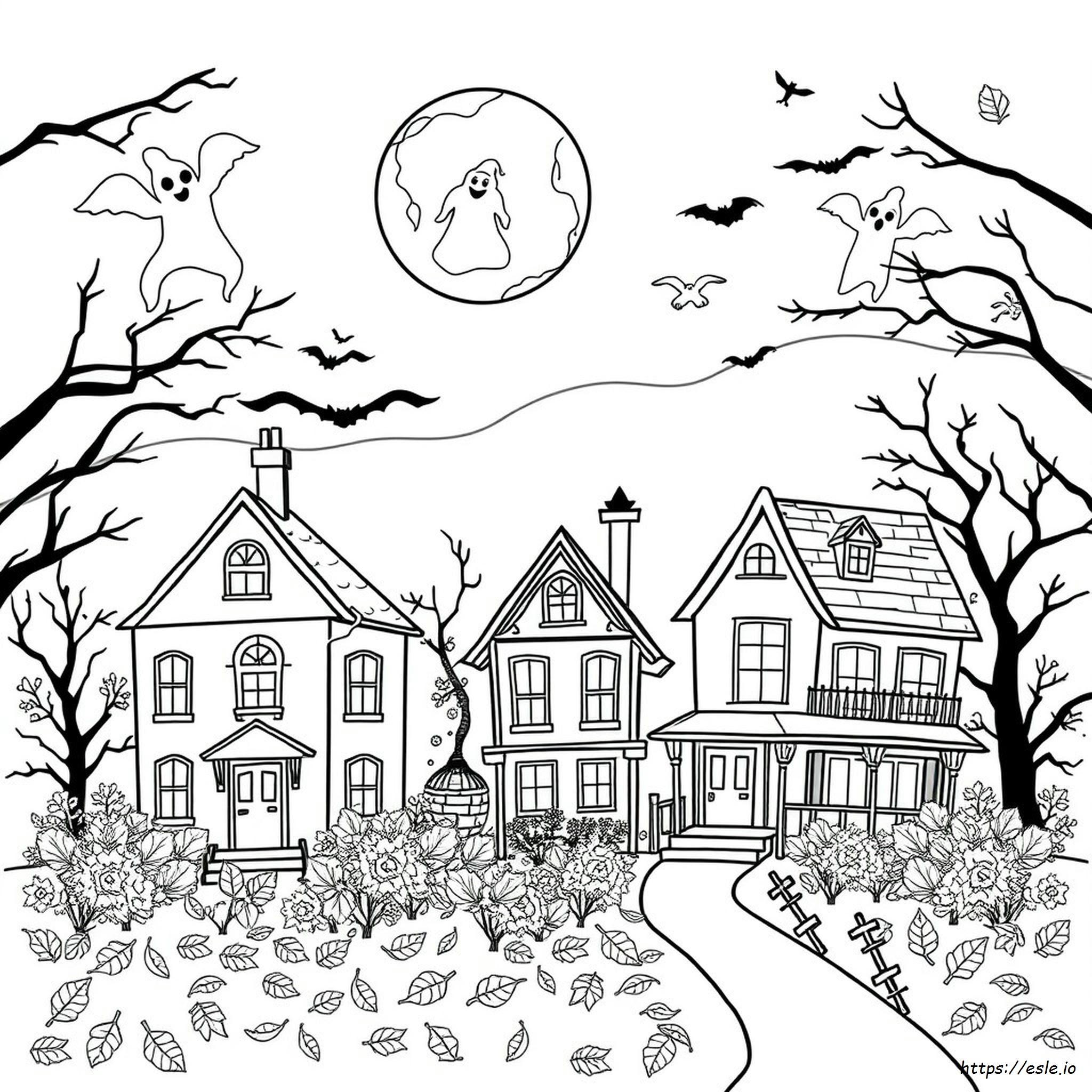 Scary Halloween Coloring Pages