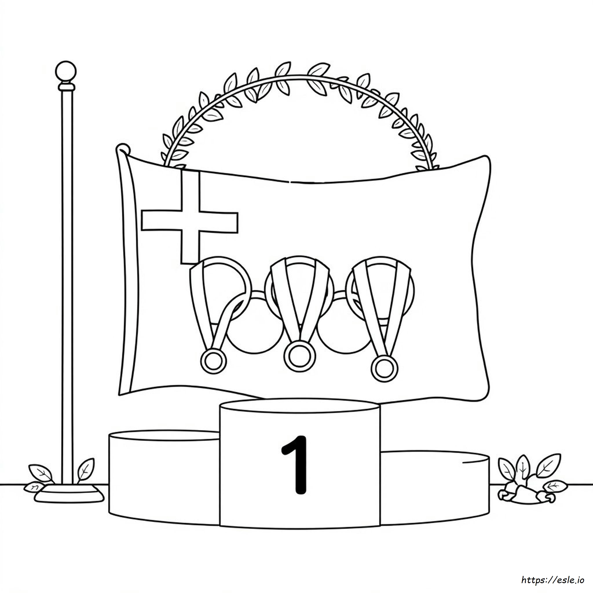 Olympic Medal Coloring Page Printable