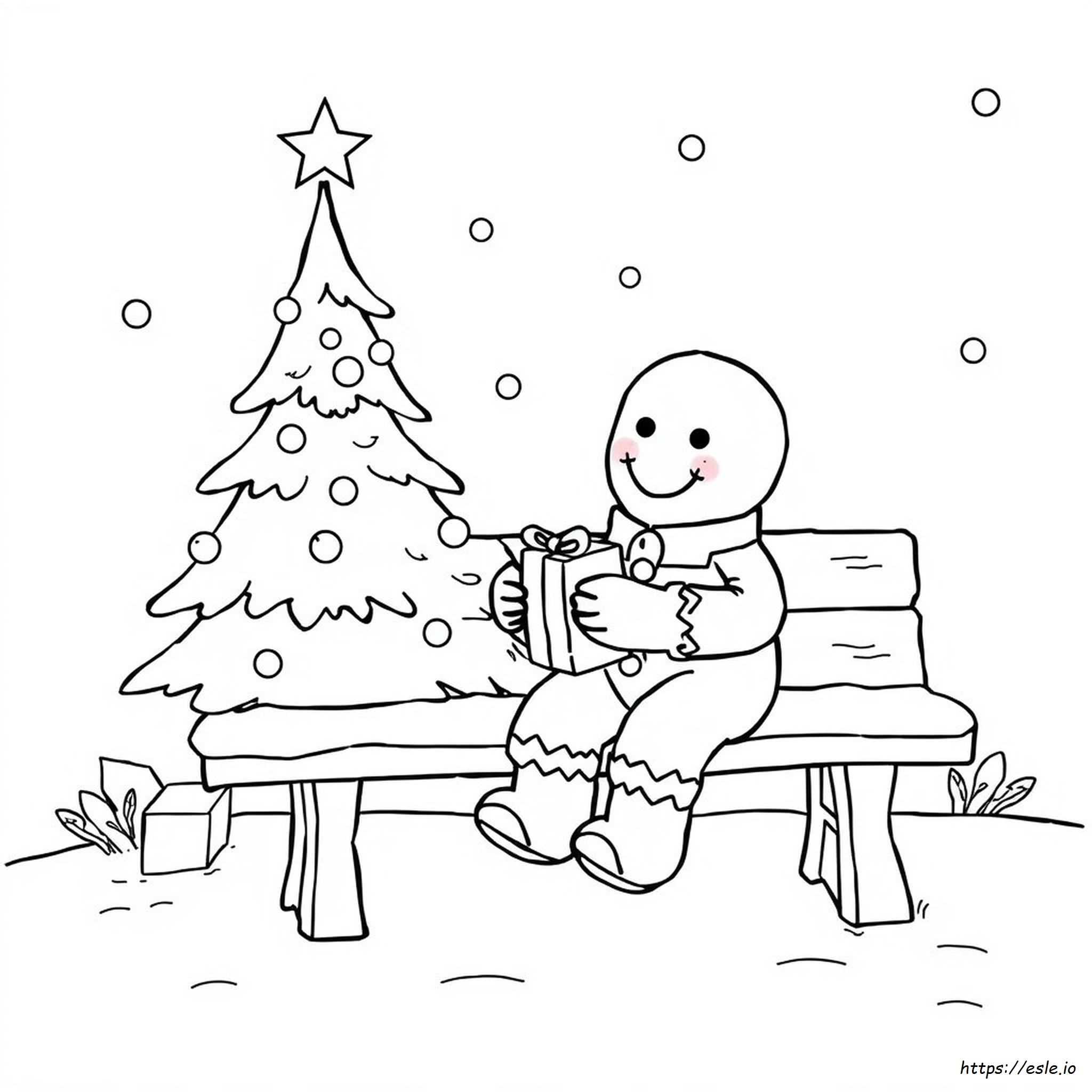 Free Printable Christmas Coloring Pages Gingerbread Man