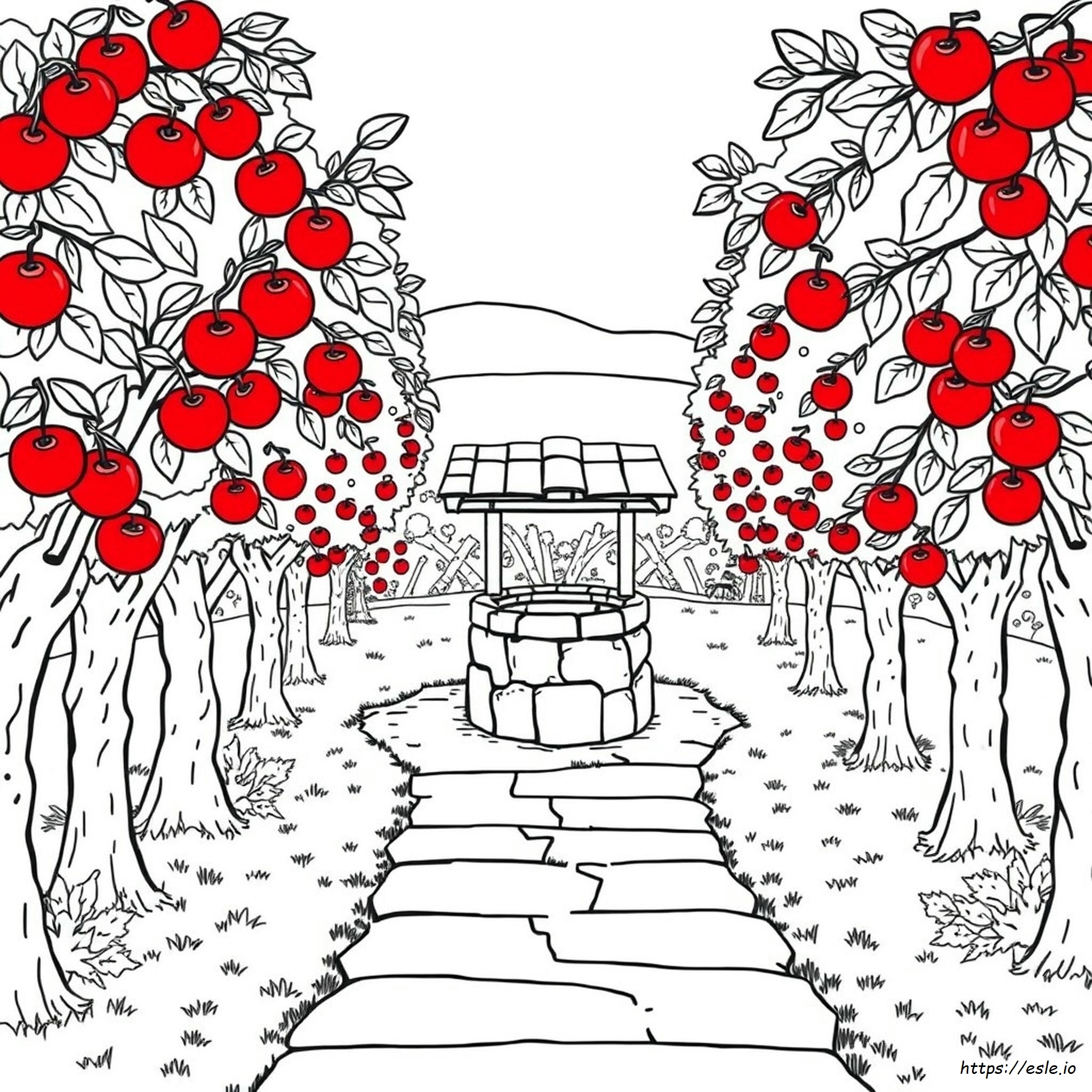 Orchard Coloring Page