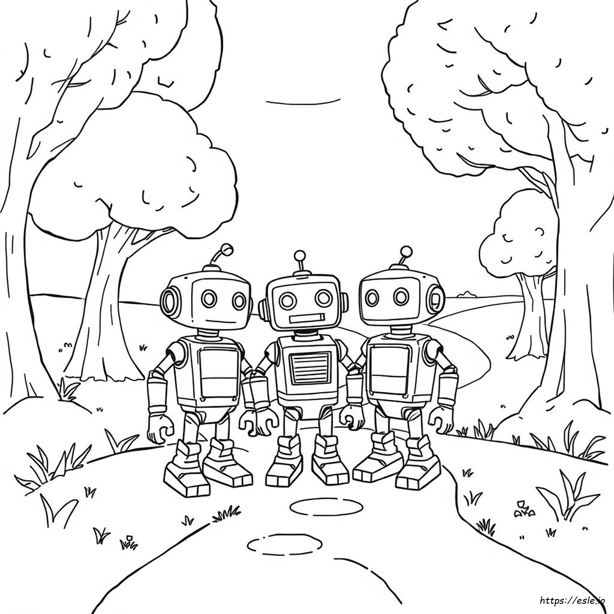 Halaman Mewarnai Story Bots