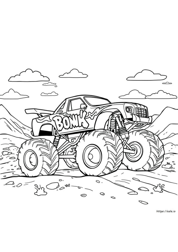 Bone Shaker Monster Truck Da Colorare E Stampare