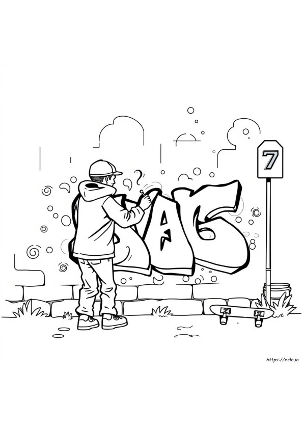 Swag Graffiti Coloring Pages