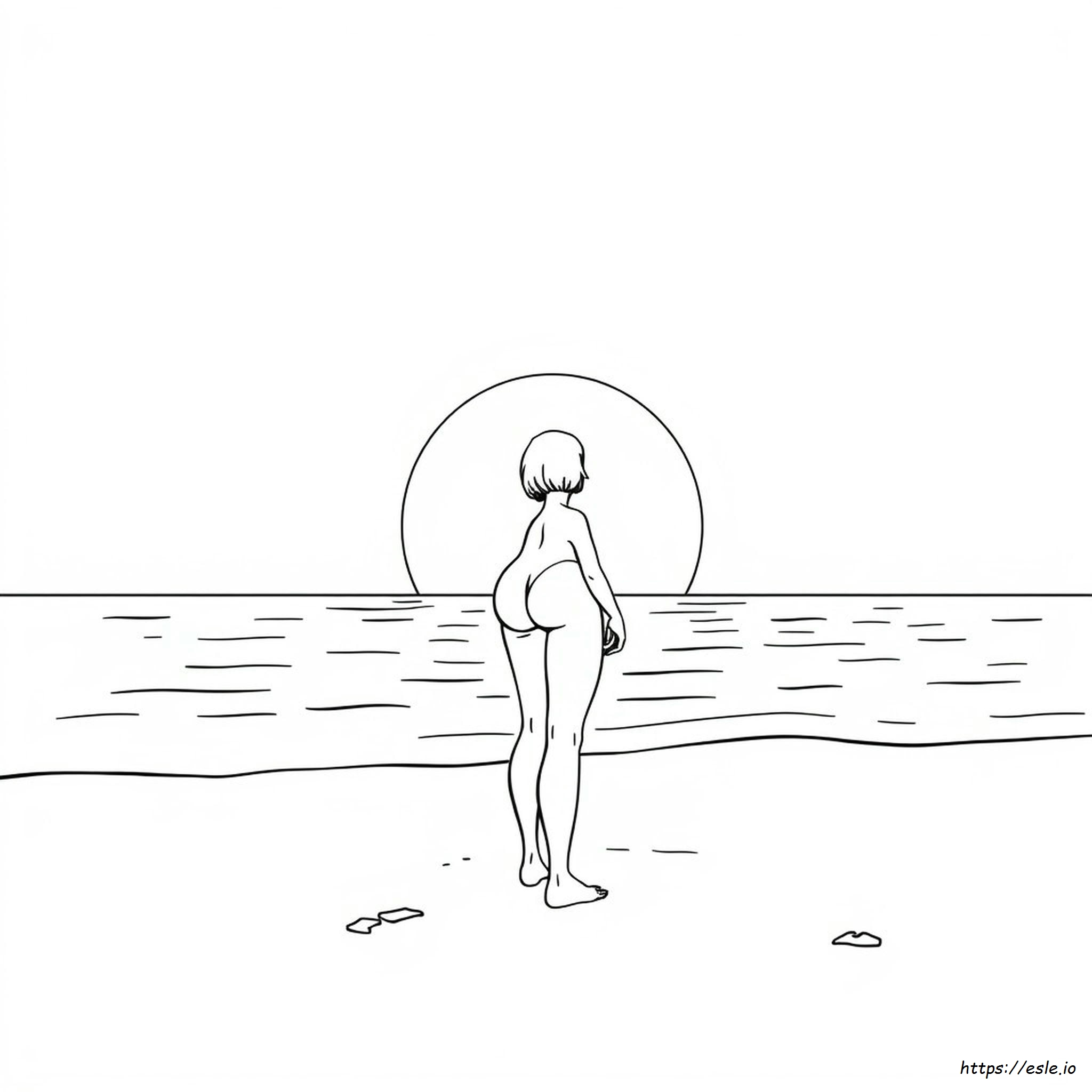 Coloriage Adulte Nu