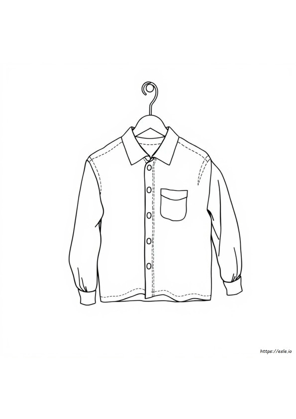 Long Sleeve Shirt Coloring Page