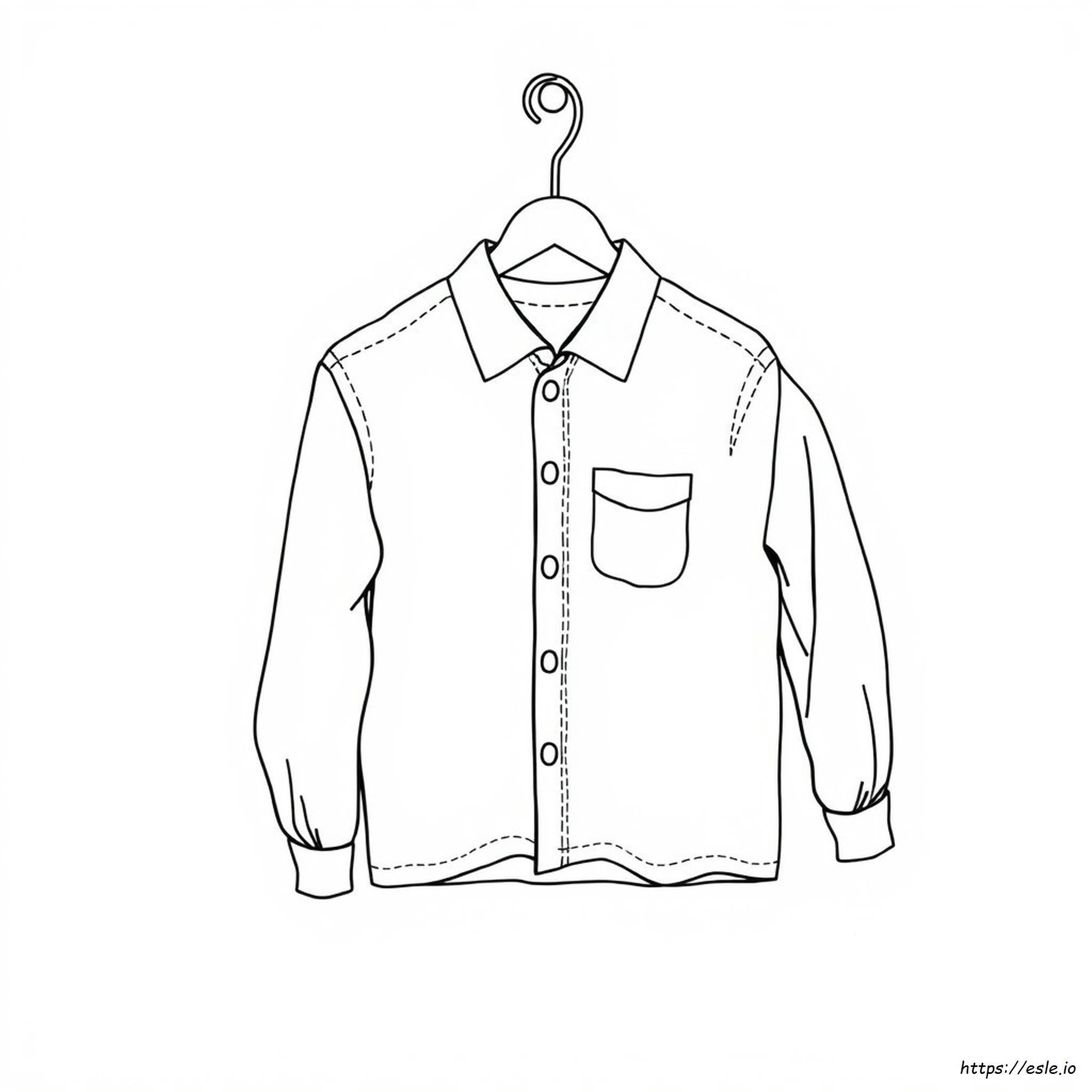Long Sleeve Shirt Coloring Page