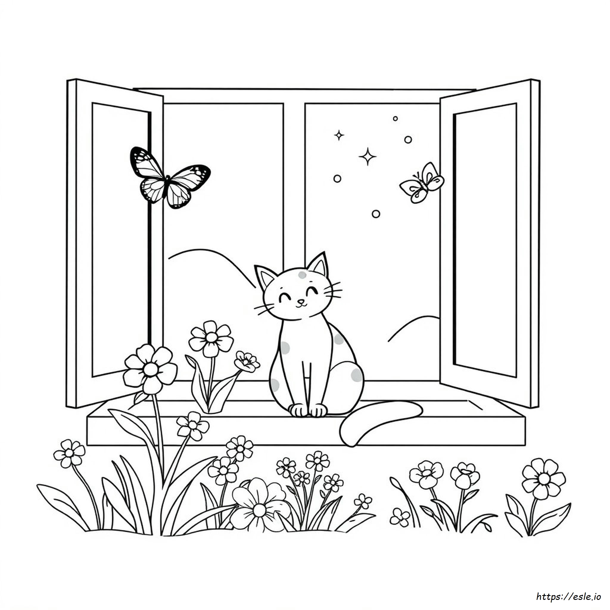 Halaman Mewarnai Kucing Dapat Dicetak Gratis Pdf