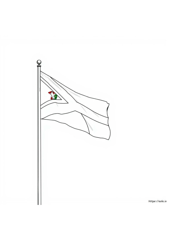 Bendera Afrika Selatan Untuk Mewarnai