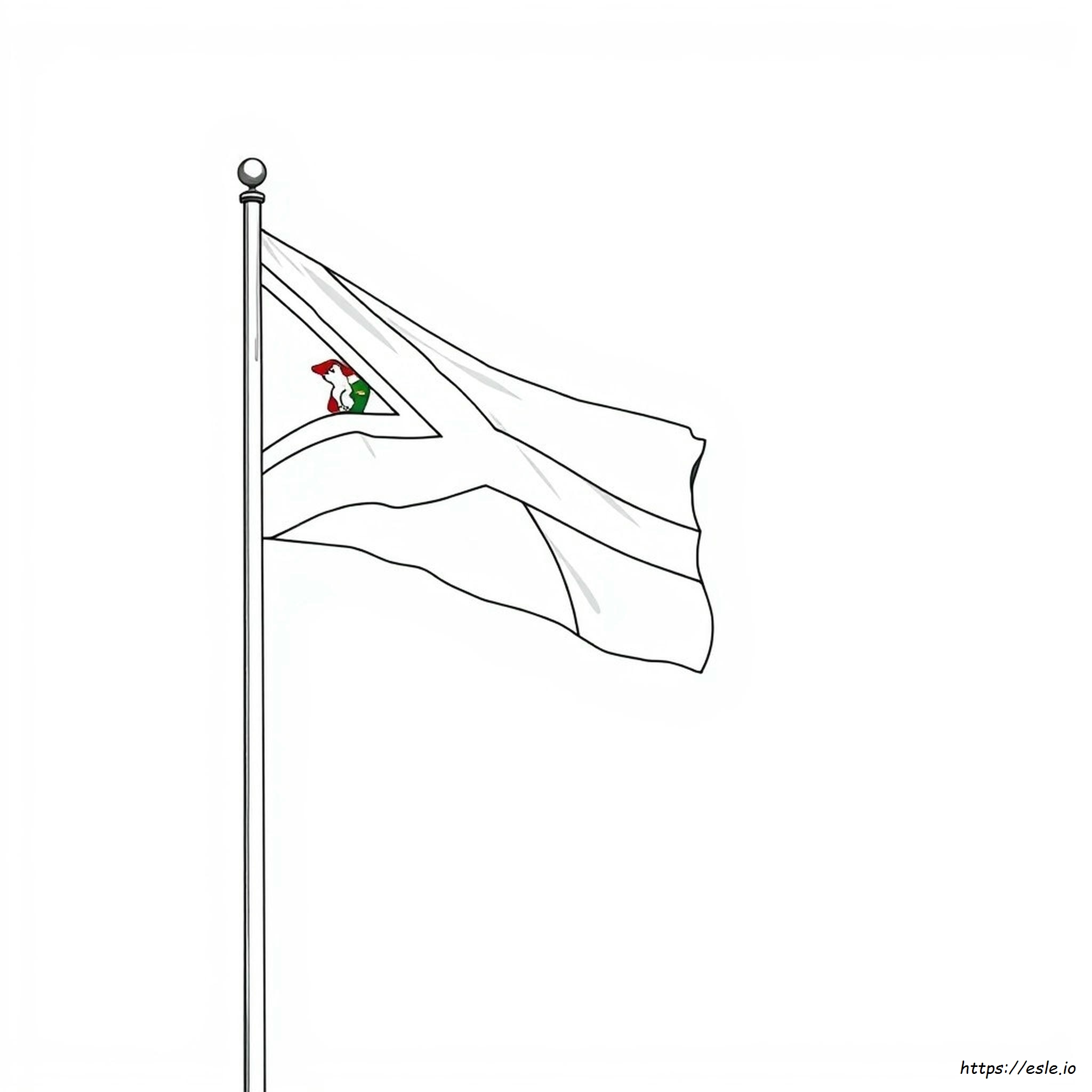 Colouring South African Flag