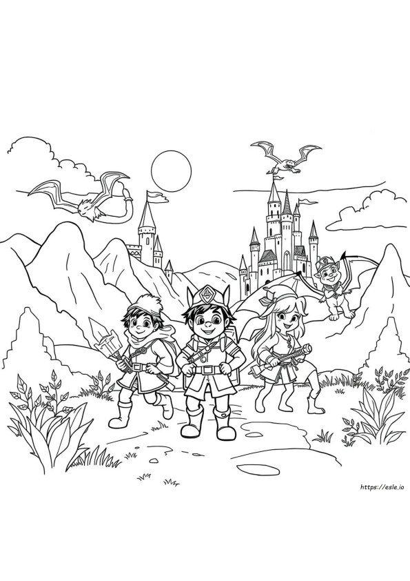 Fantasy Patrol Coloring Pages