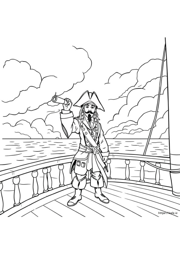 Jack Sparrow Coloring