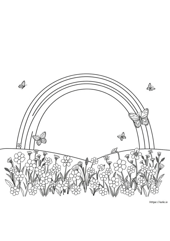 Rainbow Colouring Pages Printable