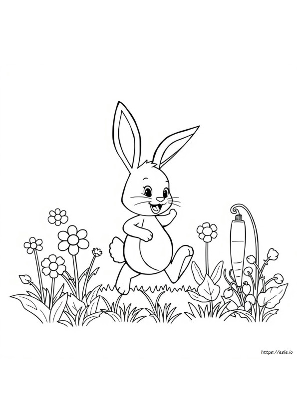 A Bunny Coloring Page