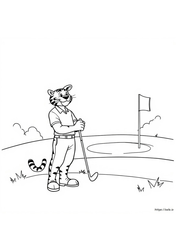 Tiger Woods Da Colorare