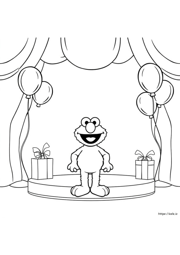 Free Elmo Coloring Pages