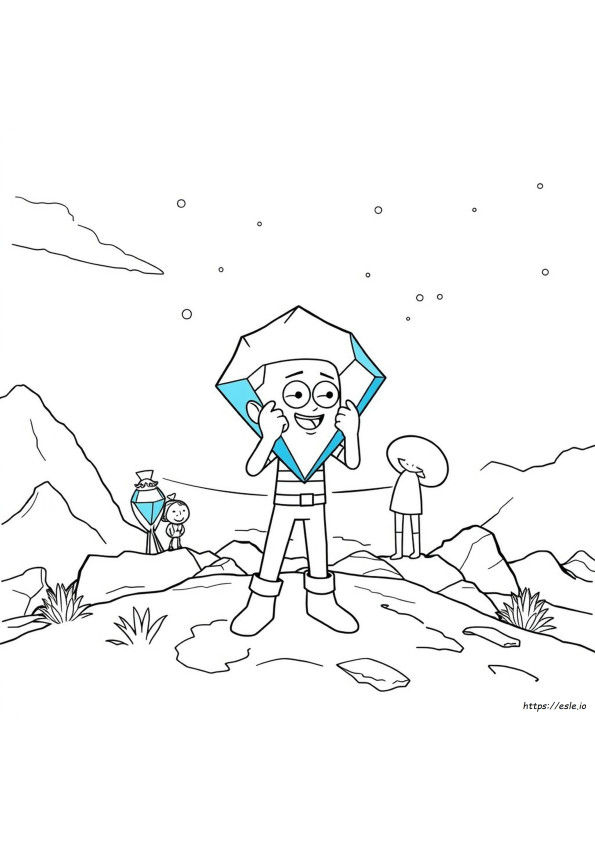 Diamante Azul De Steven Universo Para Colorir