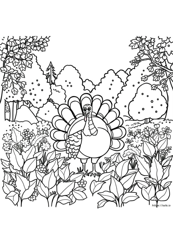 Coloriage Feuiillage D'automne Dinde Crayola.Com