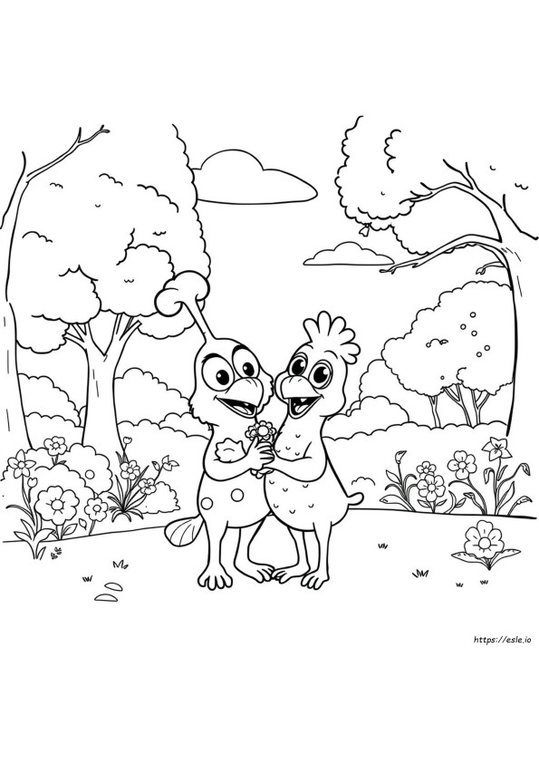 Printable Blippi And Meekah Coloring Pages