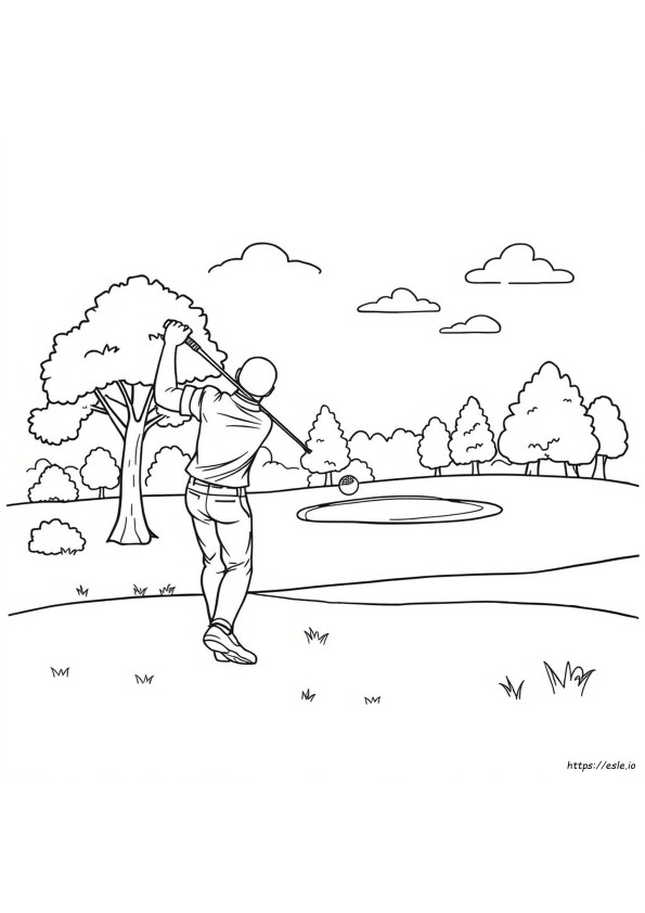 Disegni Da Colorare Sul Golf