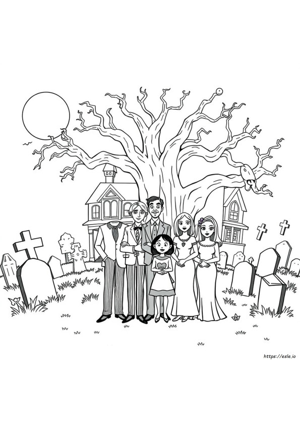 Addams Family Ausmalbilder