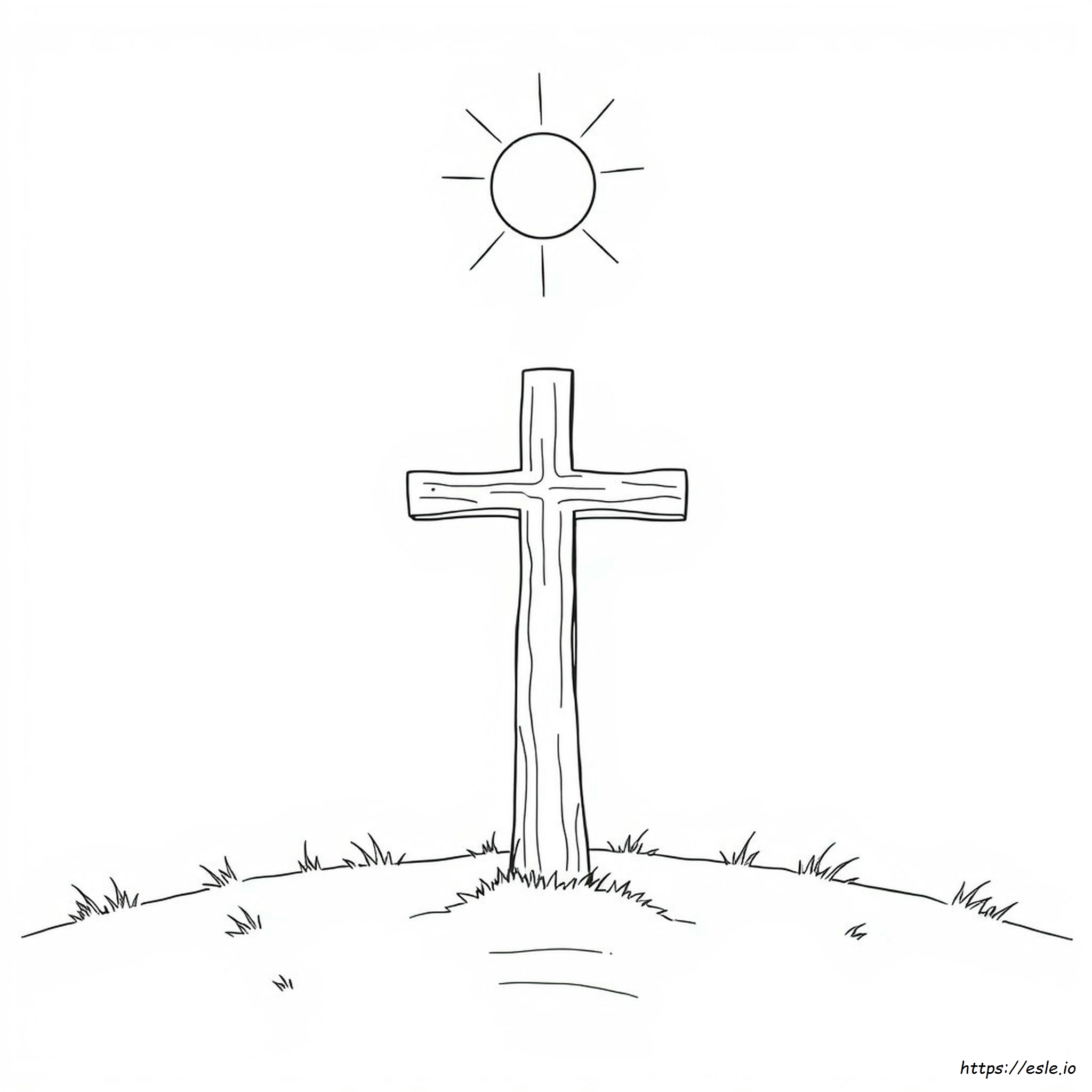 The Cross Coloring Page