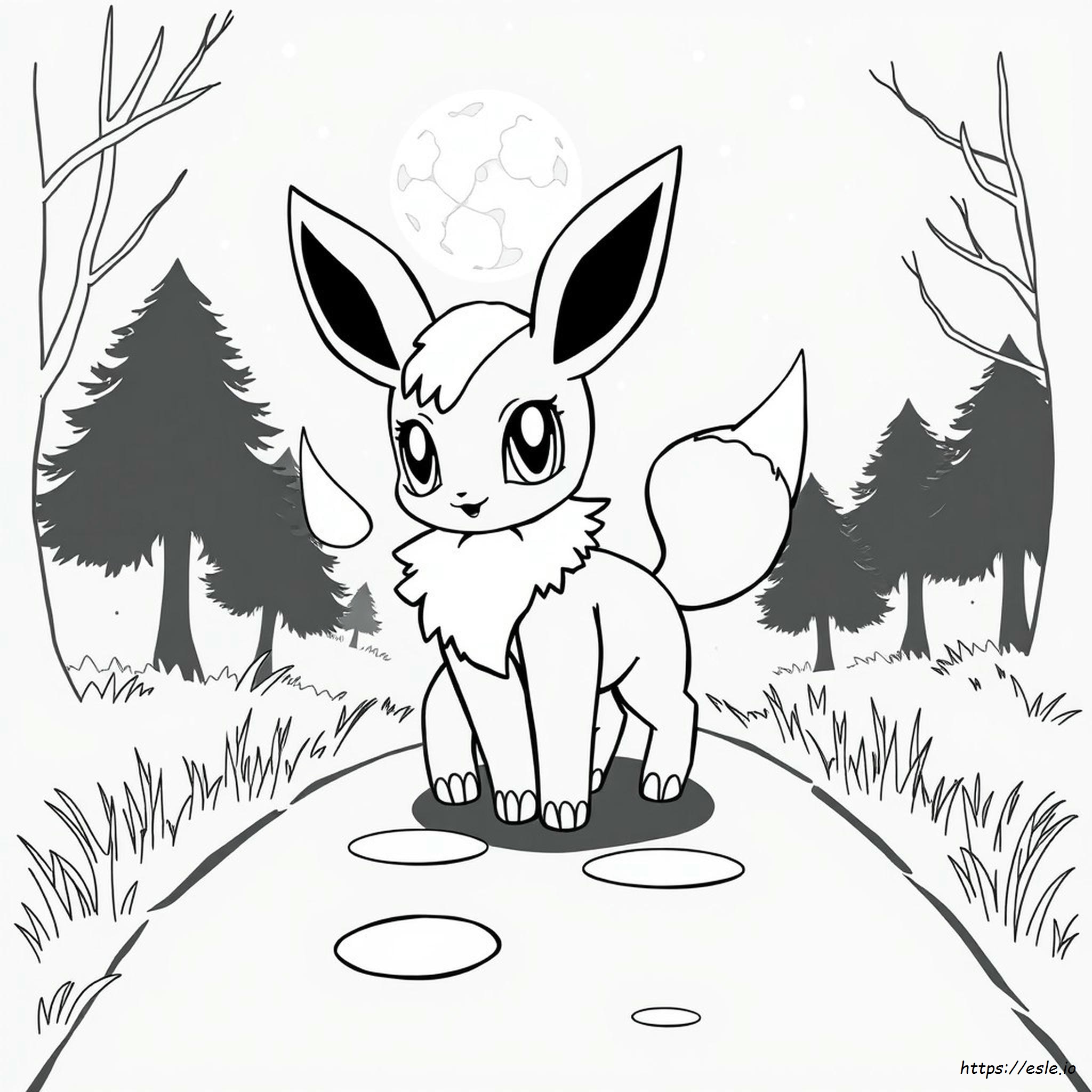 Cute Umbreon Coloring Page