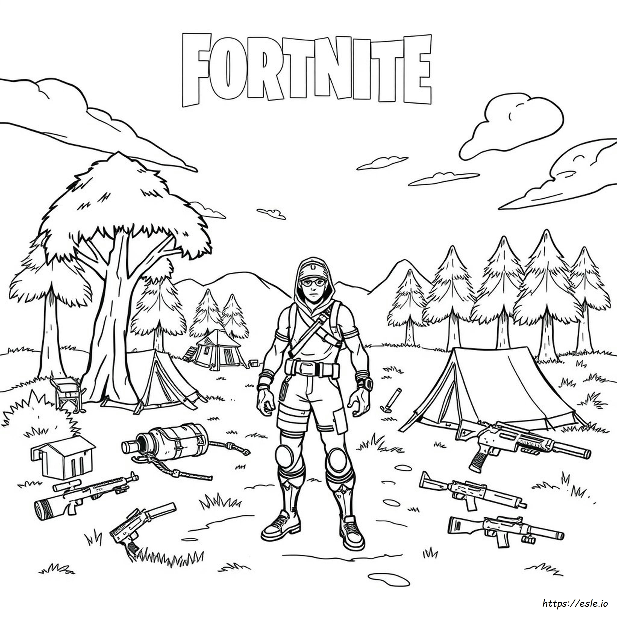 Coloring Pictures Of Fortnite
