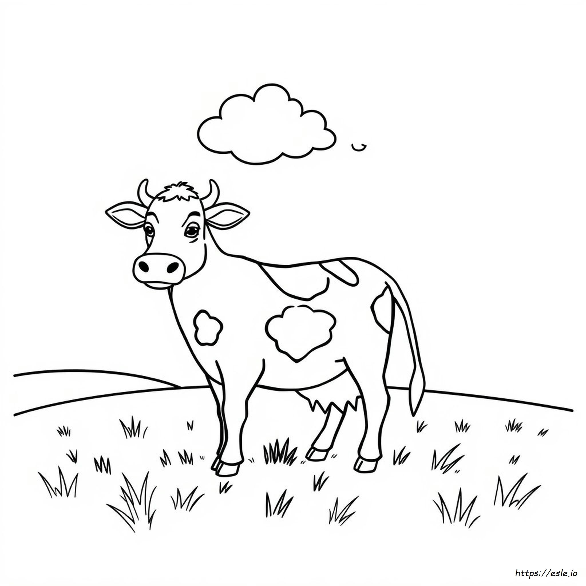 Cow Coloring Pages For Preschoolers
