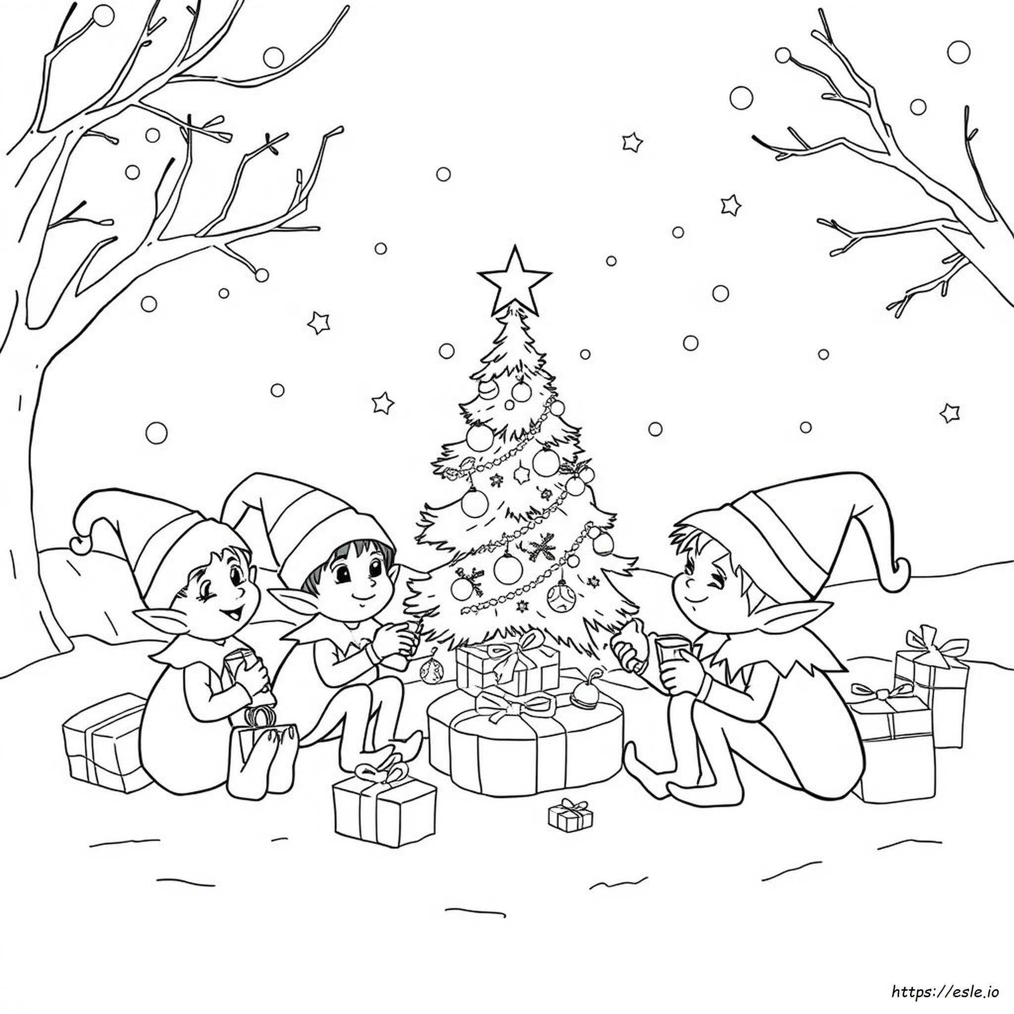 Buddy The Elf Colouring Pages