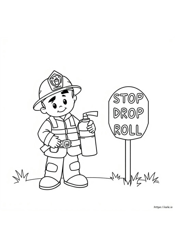 Fire Safety Coloring Pages For Preschool