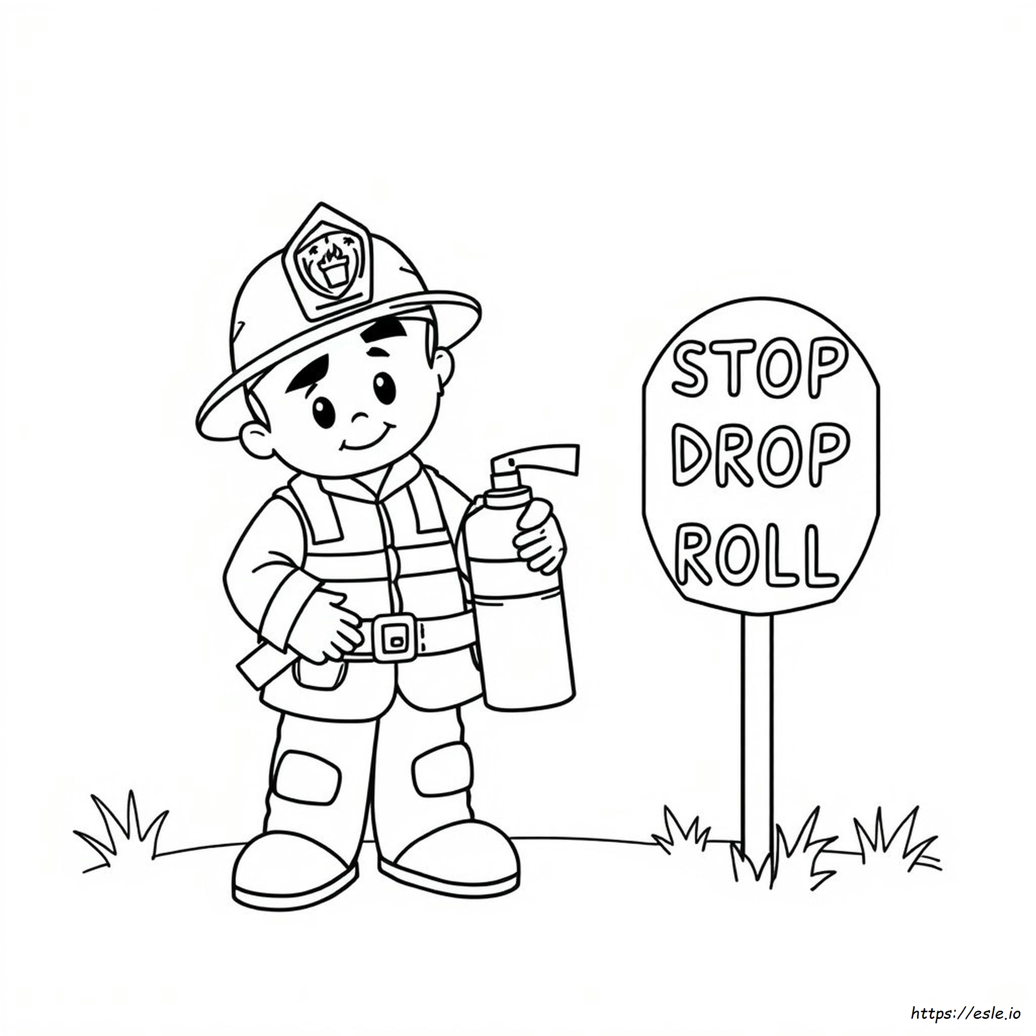 Fire Safety Coloring Pages For Preschool