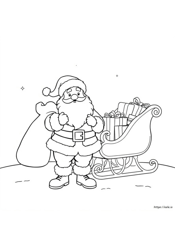 Santa Claus Coloring Paper