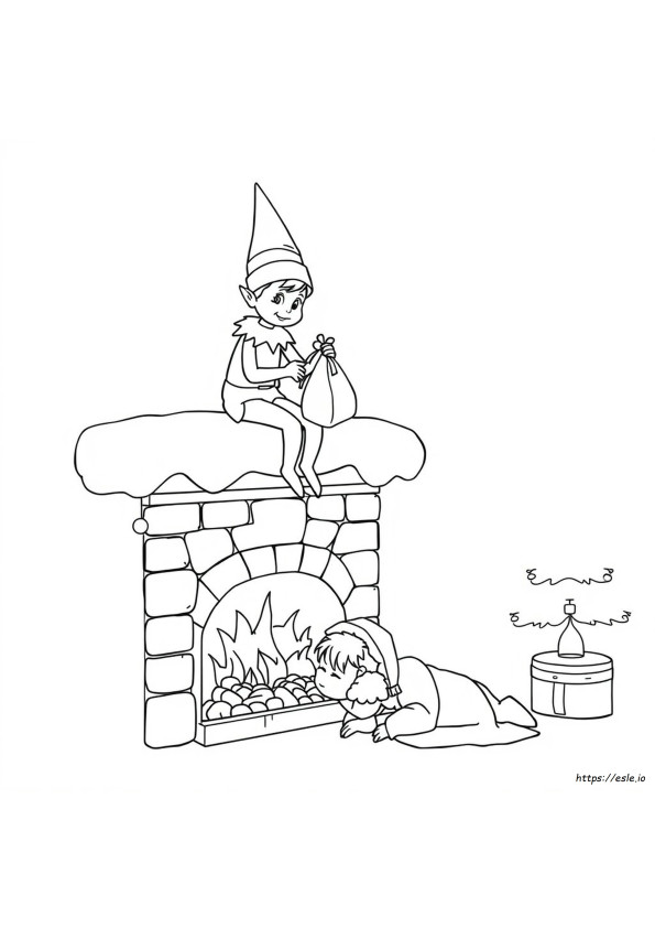 Elf On The Shelf Free Coloring Printables