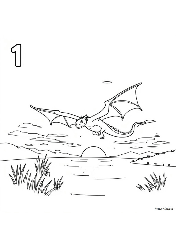 Coloring Book Number 1 Coloring Page