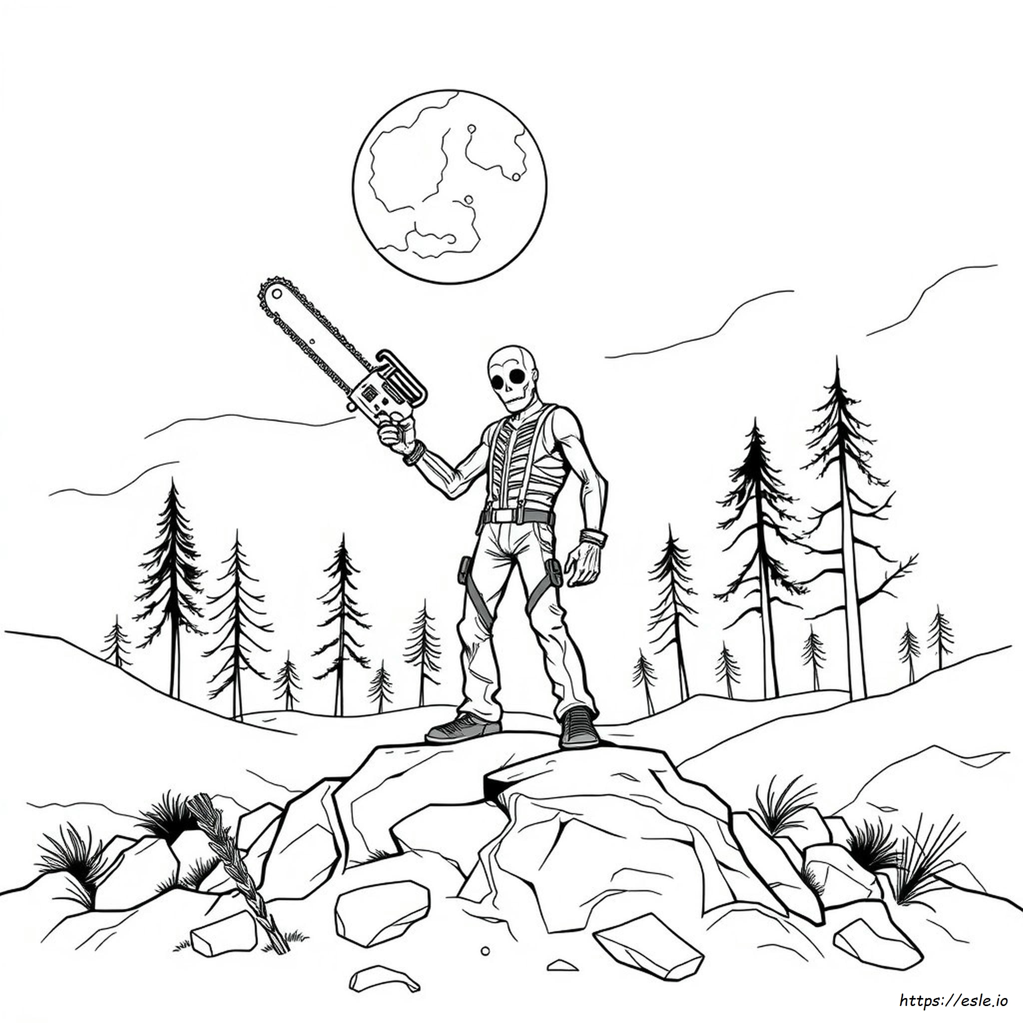 Drawing Chainsaw Man Coloring Pages