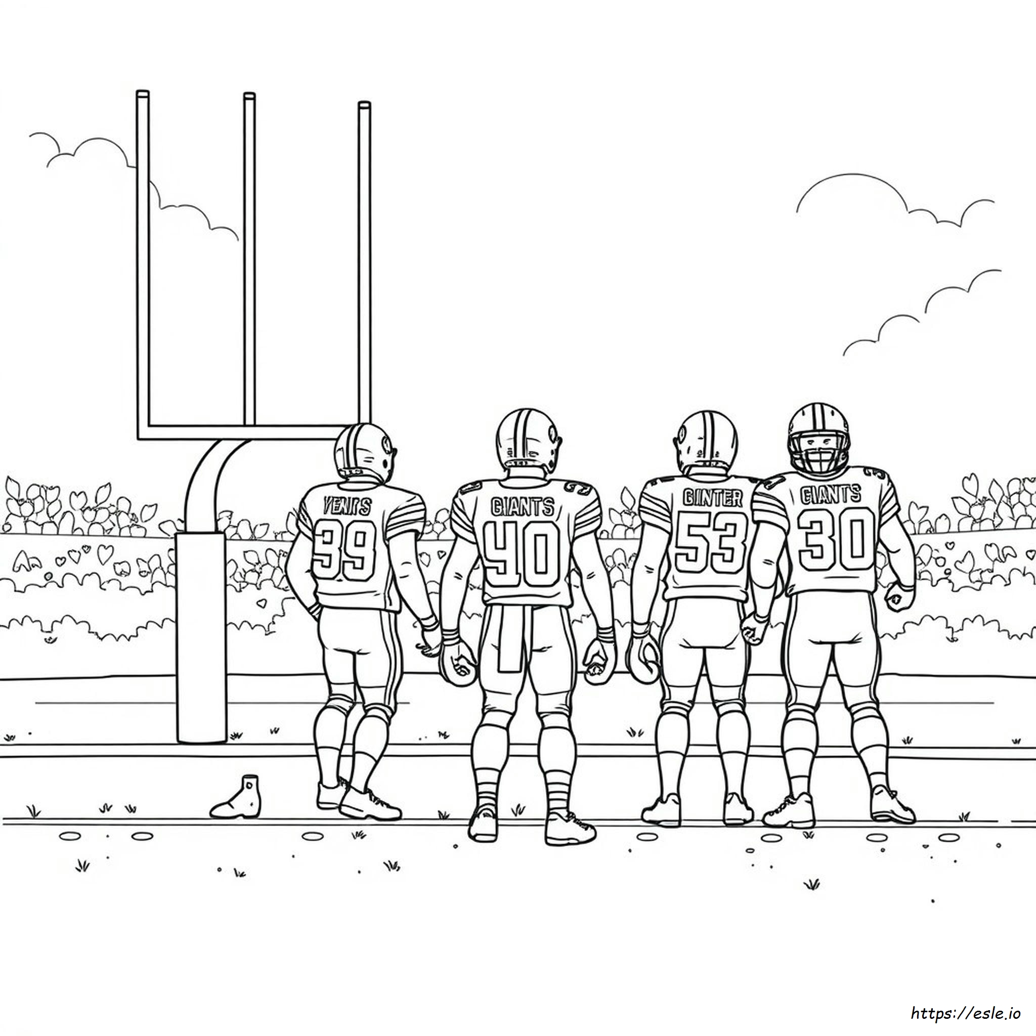 Kolorowanki Dla Fanów New York Giants