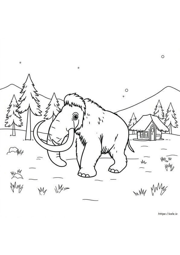 Mamut Kolorowanka