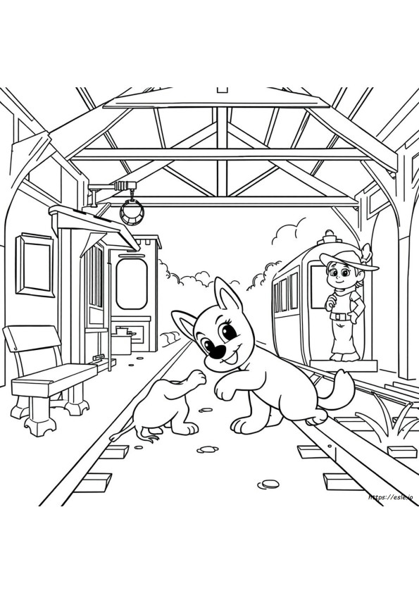 Bluey Coloring Pages Indy