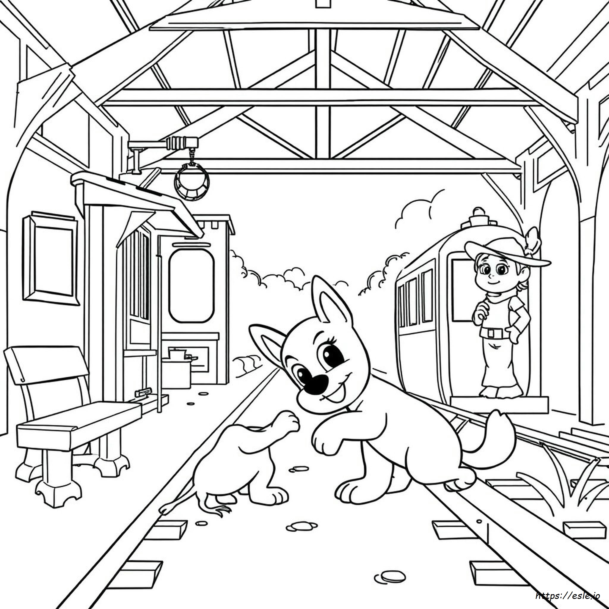 Bluey Coloring Pages Indy