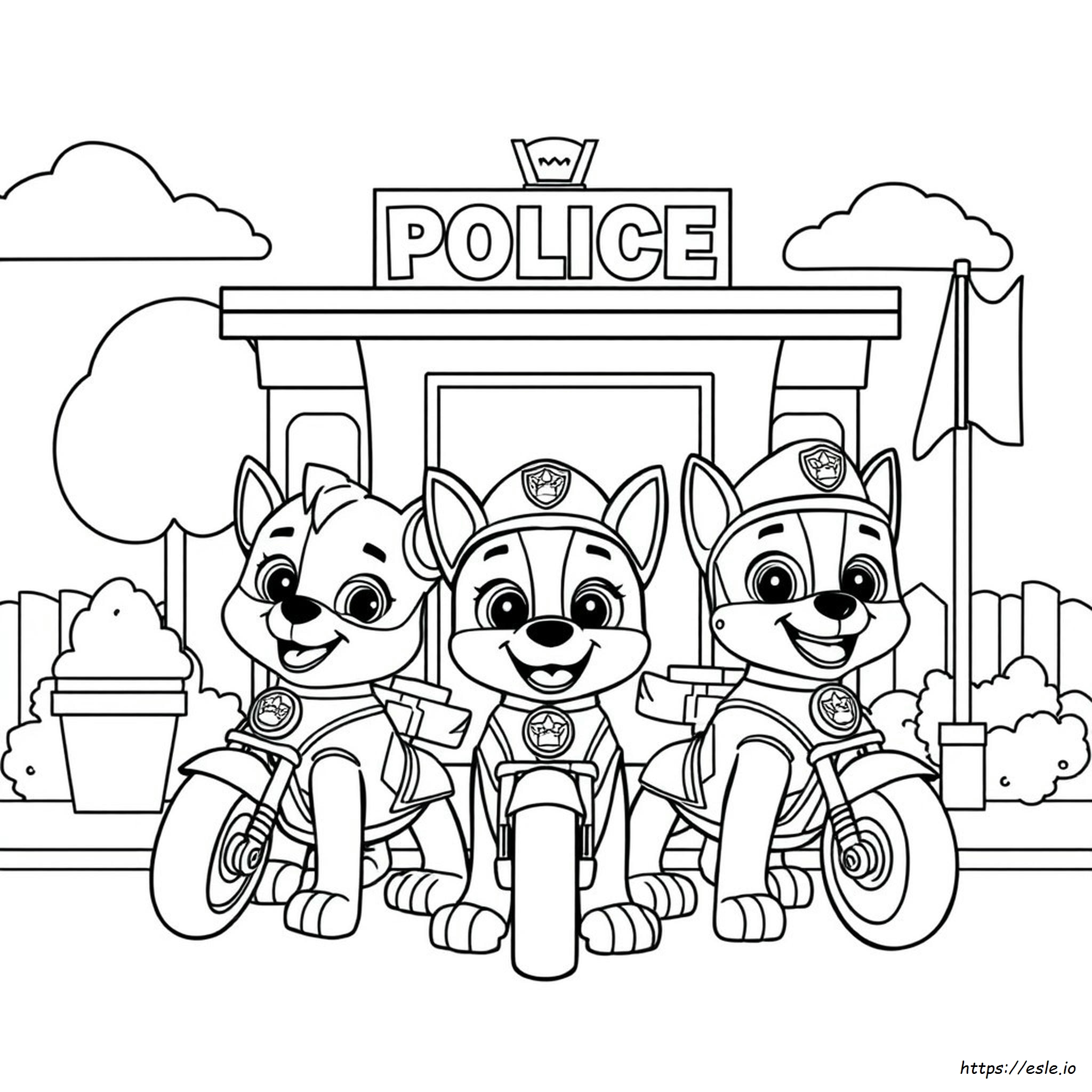 Moto Pups Gambar Mewarnai