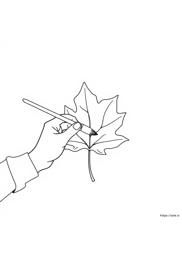 Colorear Una Hoja
