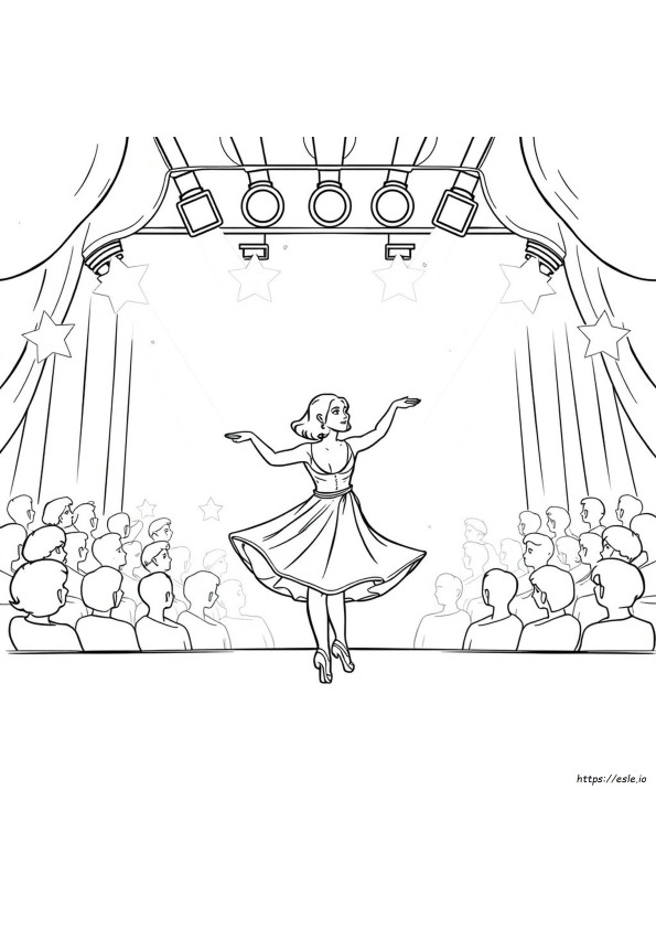 Dancing With The Stars Coloring Pages