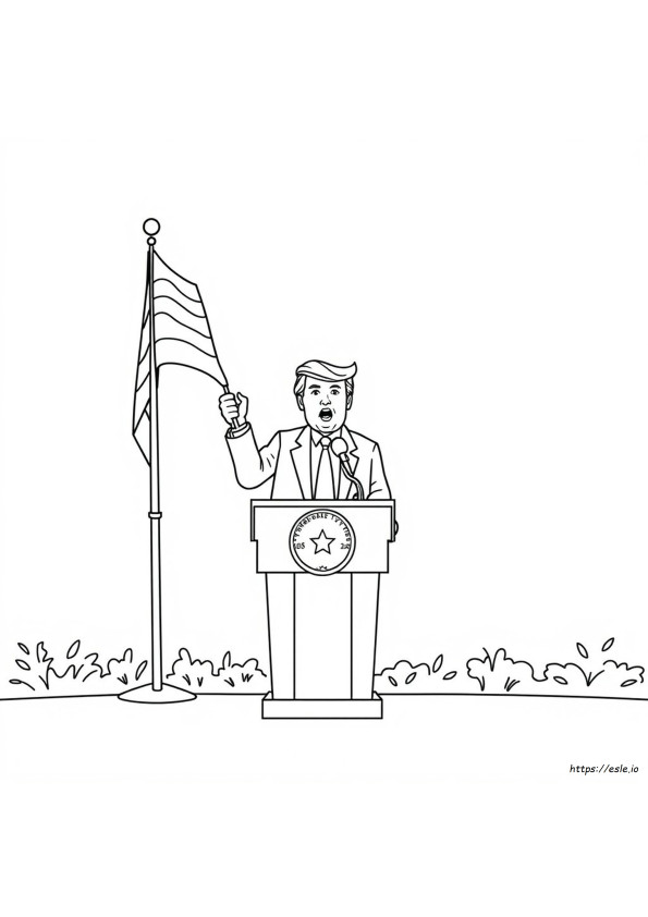 Trump Para Colorir