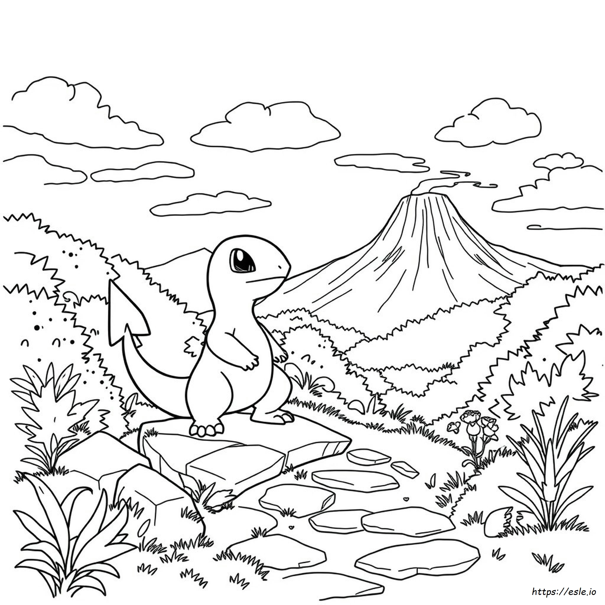 Charzard Pokemon Coloring Page