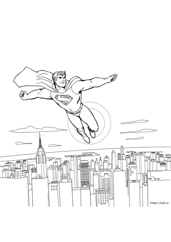 Superman Coloring Book Pages